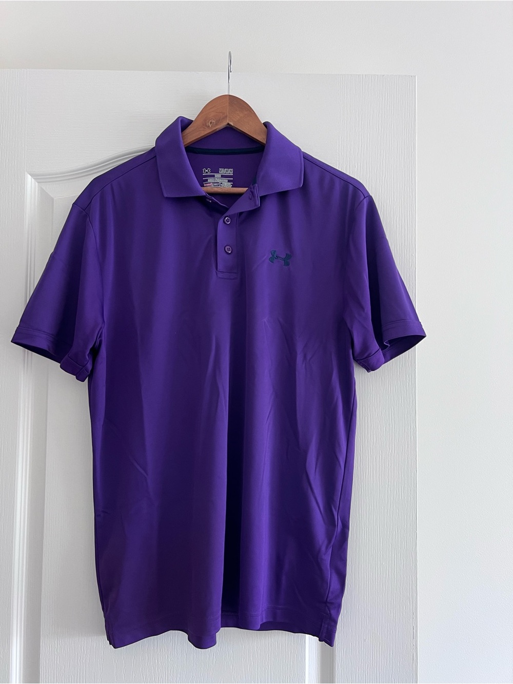 Under Armour Men's Purple Golf Polo